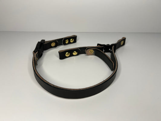 Leather chin strap